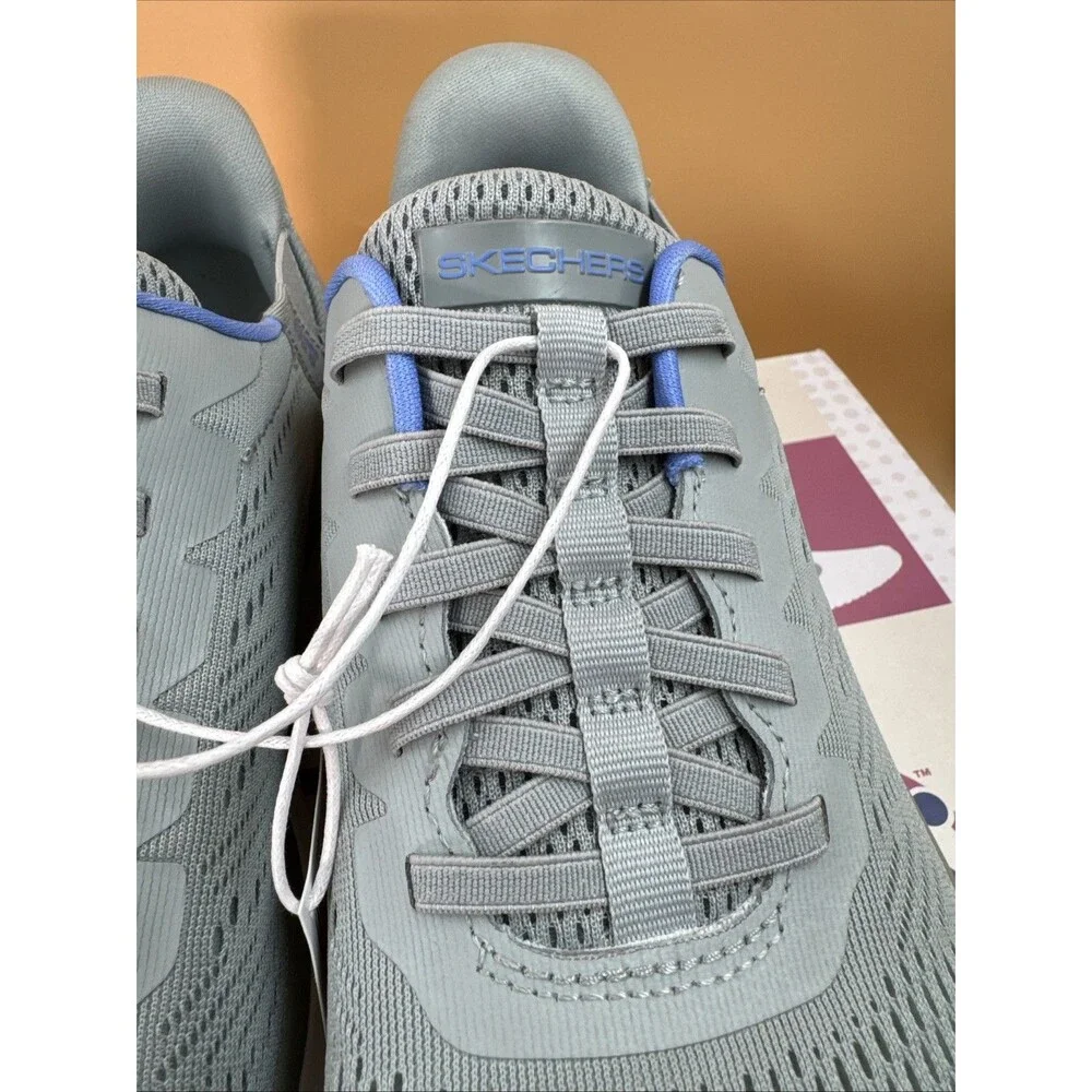 NEW SKECHERS SWIFT FIT HANDS FREE ATHLETIC SNEAKERS SHOES WOMENS 8 Gray